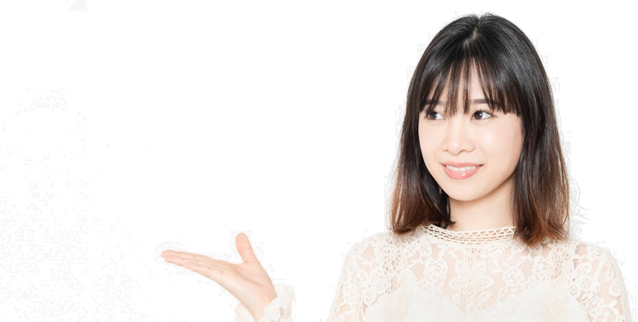 微笑む女性の顔