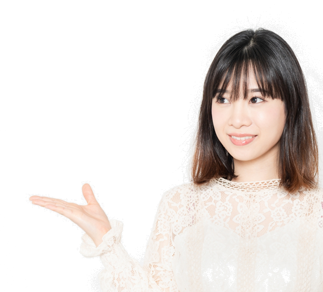 微笑む女性の顔